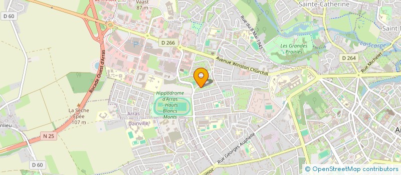 localisation de l'entreprise MONSIEUR ABDELMALIC MGHACHOU à ARRAS