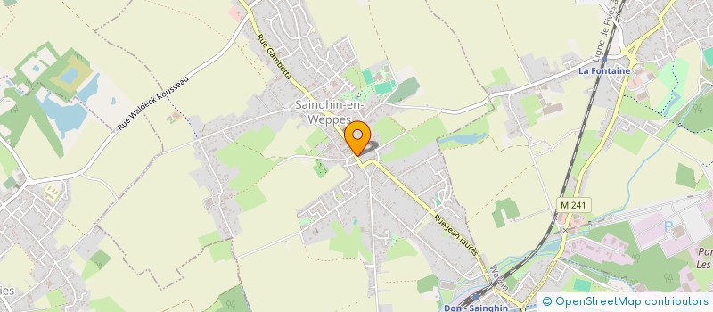 localisation de l'entreprise MONSIEUR ABDELMALICK KAOUANE  SAINGHIN-EN-WEPPES