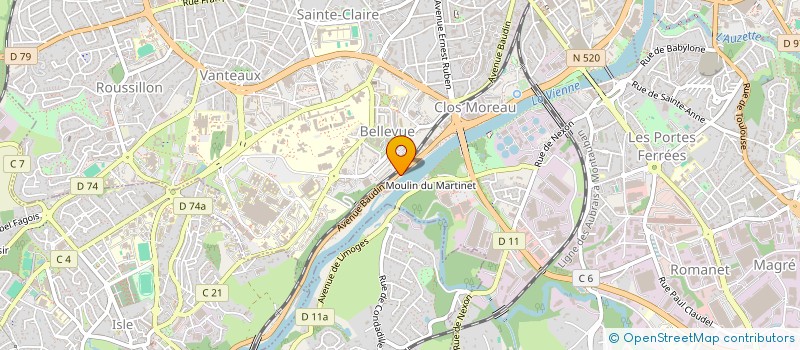 localisation de l'entreprise MONSIEUR ABDELMALIK BELMEHDI à LIMOGES