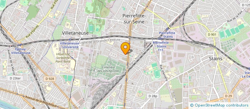 localisation de l'entreprise MONSIEUR ABDELMALIK HARRAT à PIERREFITTE SUR SEINE