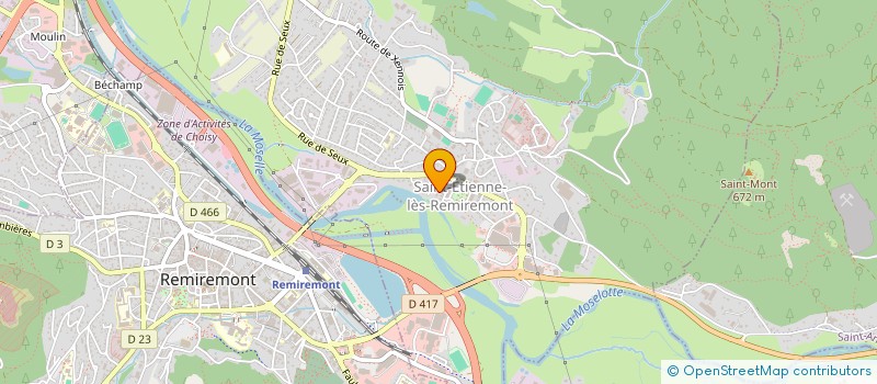 localisation de l'entreprise MONSIEUR ABDELMALIK KERROUZI  SAINT-ETIENNE-LES-REMIREMONT