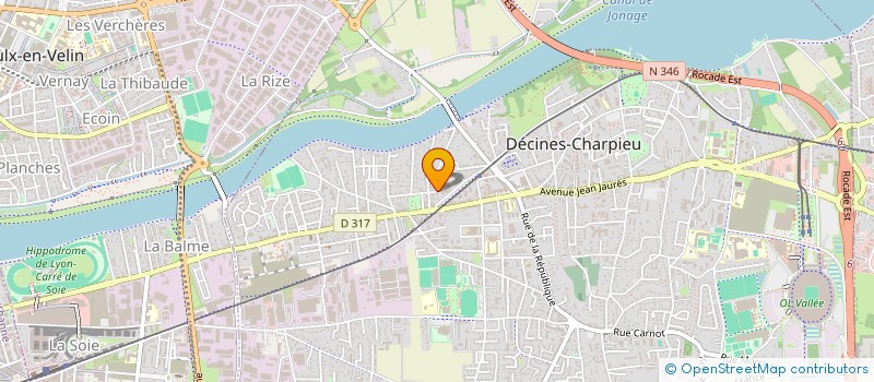 localisation de l'entreprise MONSIEUR ABDELMALIK MOUSSAOUI  DECINES-CHARPIEU