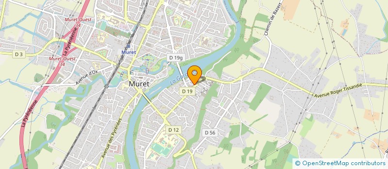 localisation de l'entreprise MONSIEUR ABDELMALIK OUKIL  MURET