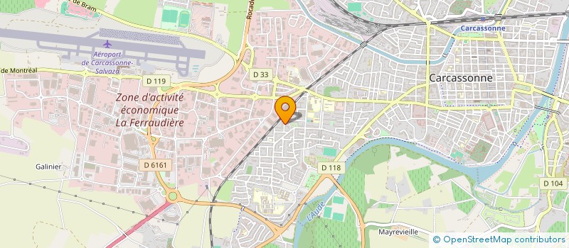 localisation de l'entreprise MONSIEUR ABDELMJID RABI  CARCASSONNE