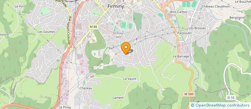 localisation de l'entreprise MONSIEUR ABDELMOIZ BELAHMADI  FIRMINY