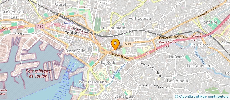 localisation de l'entreprise MONSIEUR ABDELMONAAM CHELBI  TOULON