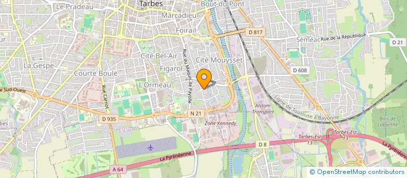 localisation de l'entreprise MONSIEUR ABDELMONAEM MHAMDI  TARBES