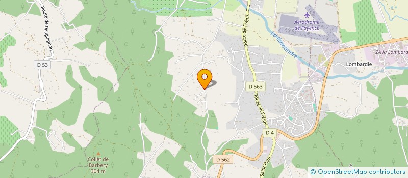 localisation de l'entreprise MONSIEUR ABDELMONTASSAR BOUKADIDA  FAYENCE