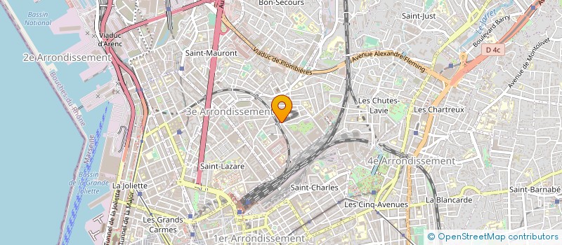 localisation de l'entreprise MONSIEUR ABDELMOUDJIB BOUREGBA à MARSEILLE