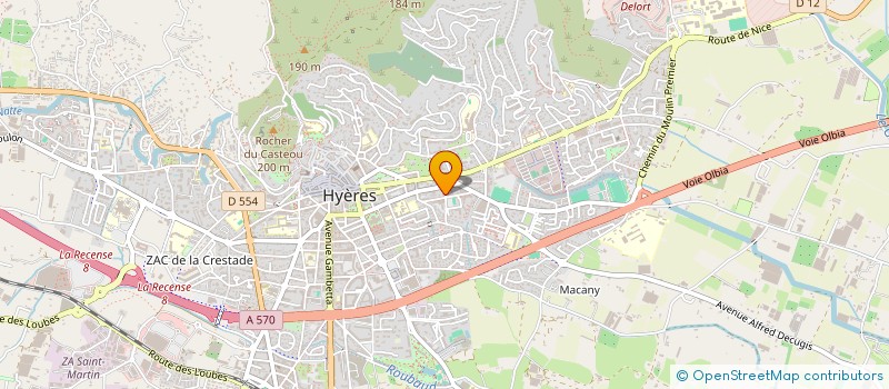 localisation de l'entreprise MONSIEUR ABDELMOULA OULDEMMOU  HYERES