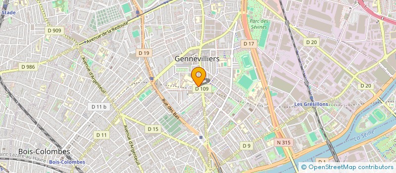 localisation de l'entreprise MONSIEUR ABDELMOUMEN KEZ à GENNEVILLIERS