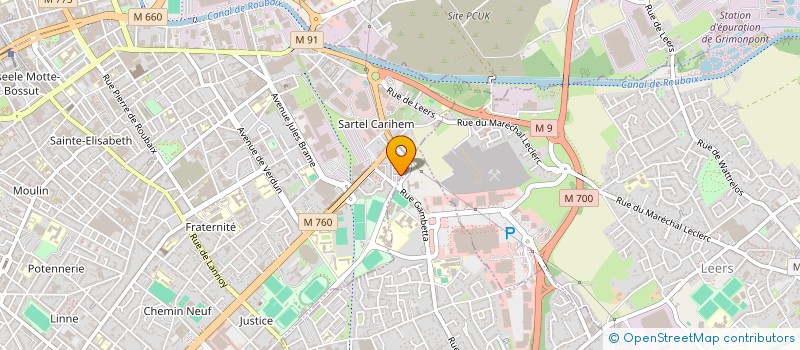 localisation de l'entreprise MONSIEUR ABDELMOUMENE BENAOUMER  ROUBAIX