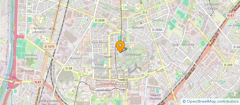 localisation de l'entreprise MONSIEUR ABDELMOUMIN MALHA  GRENOBLE