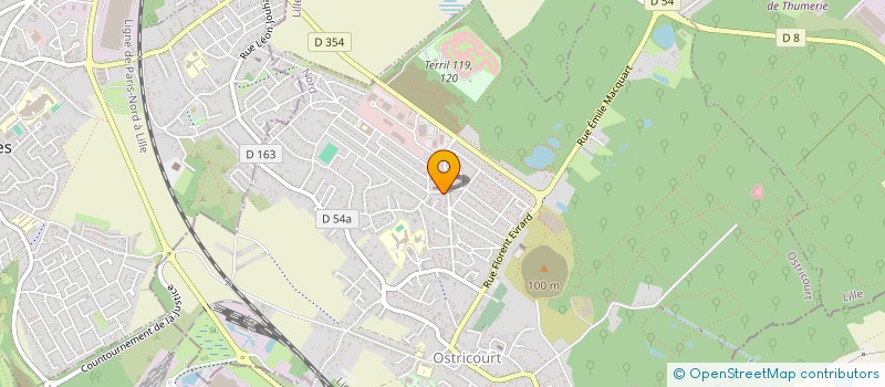 localisation de l'entreprise MONSIEUR ABDELNASSER EL MOUSSAOUI  OSTRICOURT