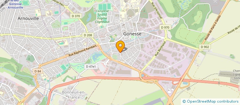 localisation de l'entreprise MONSIEUR ABDELNOURE MEKKAS à GONESSE