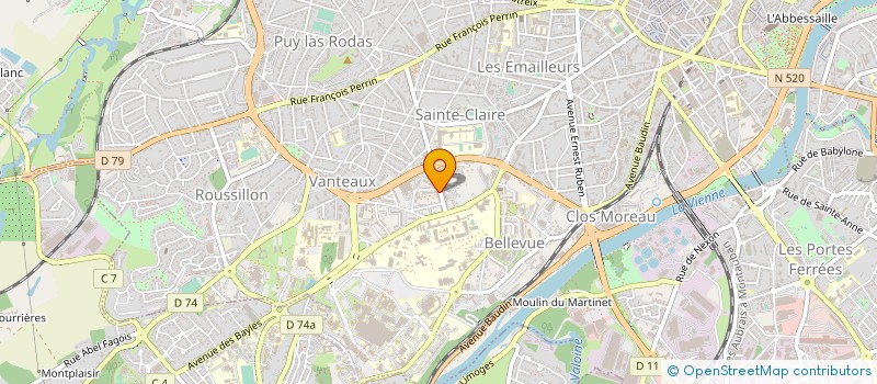 localisation de l'entreprise MONSIEUR ABDELOUAFI BENALI à LIMOGES