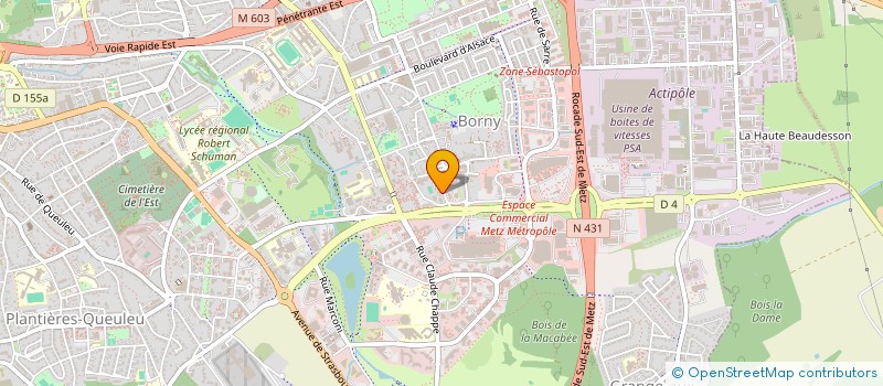 localisation de l'entreprise MONSIEUR ABDELOUAFI NAKACHE  METZ