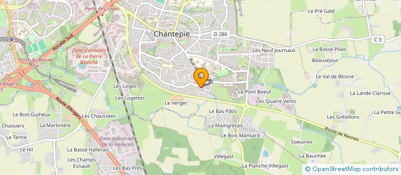 localisation de l'entreprise MONSIEUR ABDELOUAHAB BENZINA  CHANTEPIE