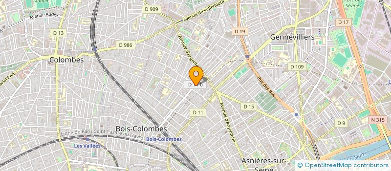 localisation de l'entreprise MONSIEUR ABDELOUAHAB KARROUCH à BOIS-COLOMBES