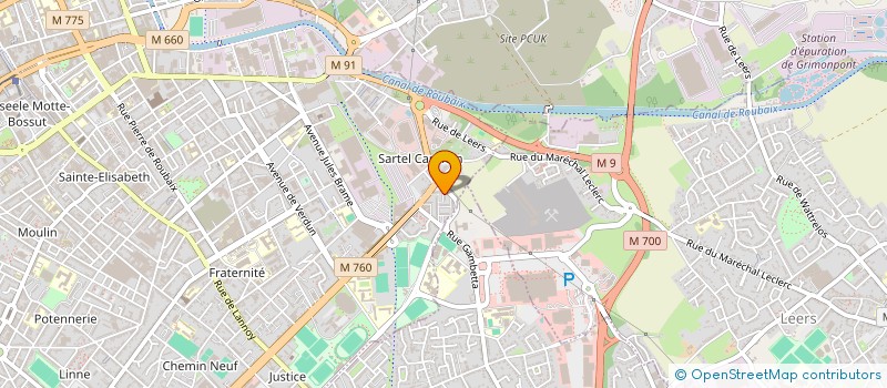 localisation de l'entreprise MONSIEUR ABDELOUAHAB REBIH  ROUBAIX