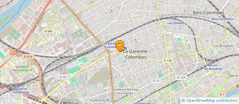 localisation de l'entreprise MONSIEUR ABDELOUAHAB YAHIAOUI à LA GARENNE-COLOMBES