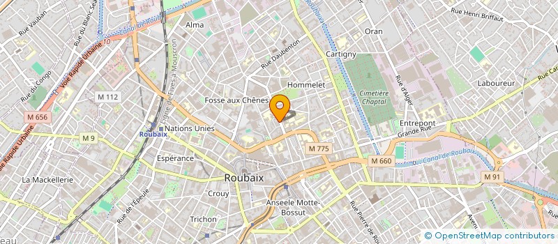 localisation de l'entreprise MONSIEUR ABDELOUAHAB ZAHRI  ROUBAIX