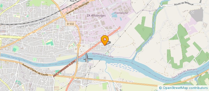 localisation de l'entreprise MONSIEUR ABDELOUAHAD AOUARGHI  ROMANS-SUR-ISERE