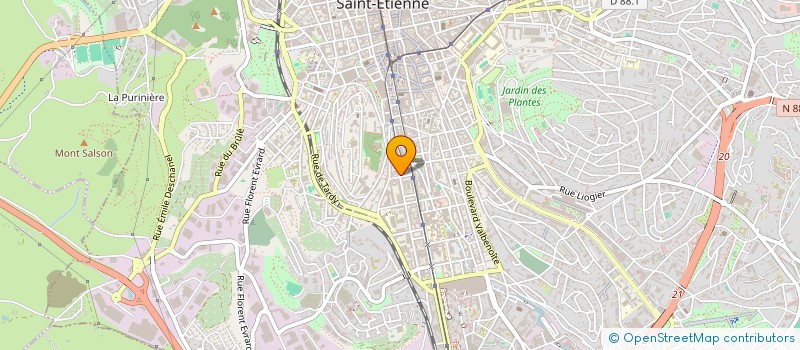 localisation de l'entreprise MONSIEUR ABDELOUAHAD BOUHA  SAINT-ETIENNE