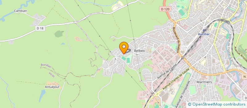 localisation de l'entreprise MONSIEUR ABDELOUAHEB BOUCHAKEL à AURILLAC