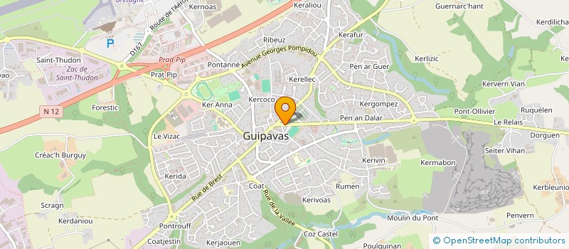 localisation de l'entreprise MONSIEUR ABDELOUAHEB KERCHI  GUIPAVAS