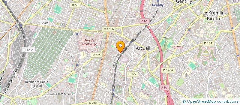 localisation de l'entreprise MONSIEUR ABDELOUAHED BENABOUD  ARCUEIL