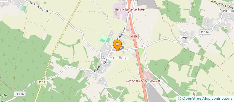 localisation de l'entreprise MONSIEUR ABDELOUAHID DAOUD  MAINE-DE-BOIXE