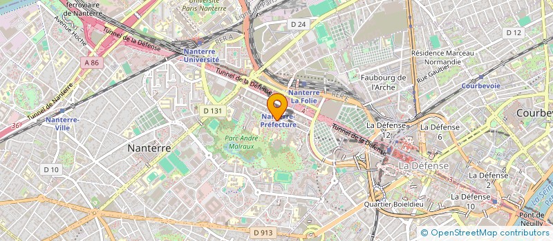 localisation de l'entreprise MONSIEUR ABDELOUALI ZOUAOUI  NANTERRE