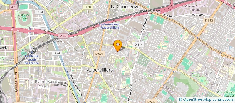 localisation de l'entreprise MONSIEUR ABDELOUHAB BENOUCHENE à AUBERVILLIERS