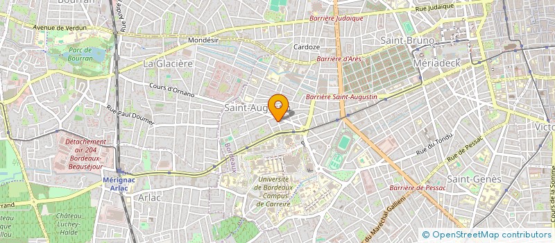 localisation de l'entreprise MONSIEUR ABDELOUHAB EL OUCHAMI  BORDEAUX