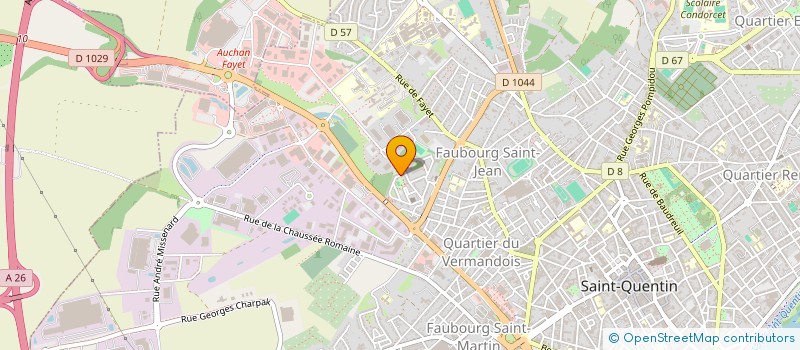 localisation de l'entreprise MONSIEUR ABDELOUHAB ELBEZZI à SAINT-QUENTIN