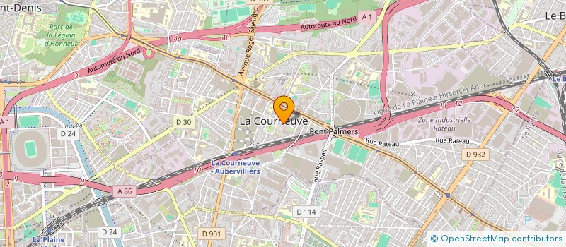 localisation de l'entreprise MONSIEUR ABDELOUHAB YAHIAOUI à LA COURNEUVE
