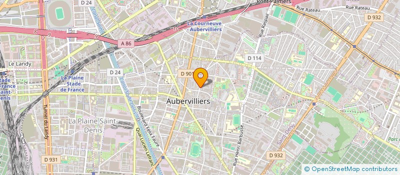 localisation de l'entreprise MONSIEUR ABDELOUHHAB BENMANSOUR à AUBERVILLIERS