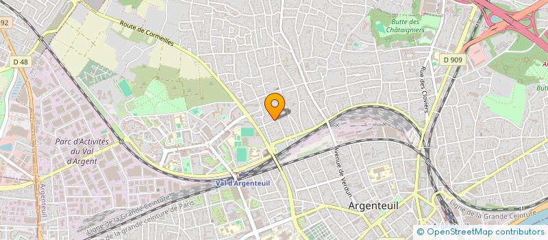 localisation de l'entreprise MONSIEUR ABDELRAHIM MOUEDDENE  ARGENTEUIL