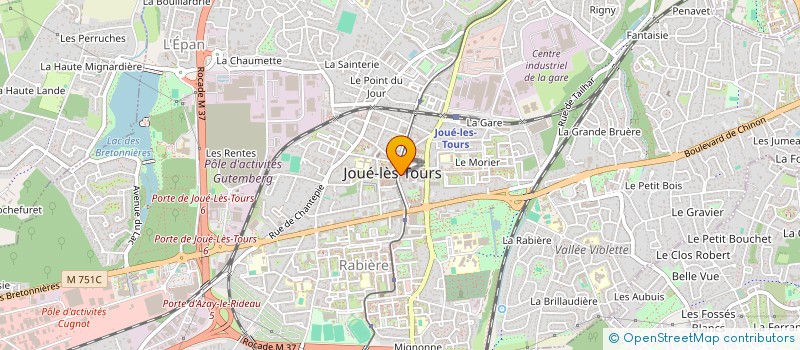 localisation de l'entreprise MONSIEUR ABDELRAHMAN BENBEDRA  JOUE-LES-TOURS