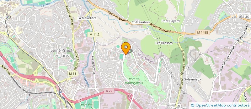 localisation de l'entreprise MONSIEUR ABDELRAHMAN YAHYA ABAKAR IDRIS  SAINT-ETIENNE