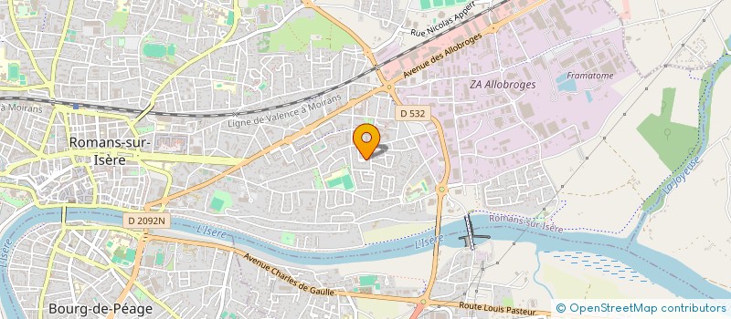 localisation de l'entreprise MONSIEUR ABDELRAHMANE MECHTEMEL BELKADI  ROMANS-SUR-ISERE