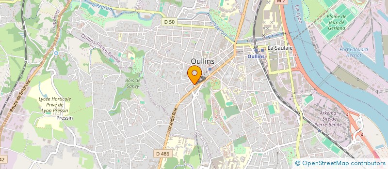 localisation de l'entreprise MONSIEUR ABDELRAHMEN LARDJANI  OULLINS-PIERRE-BENITE