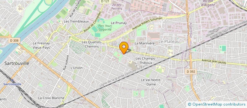 localisation de l'entreprise MONSIEUR ABDELRANI OUNIFI  SARTROUVILLE