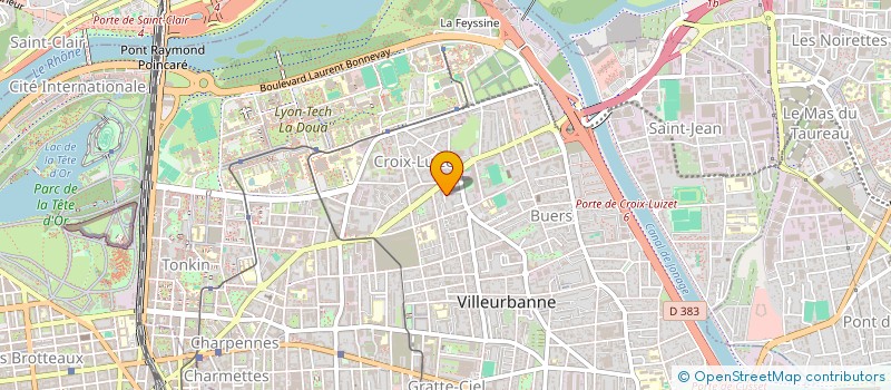 localisation de l'entreprise MONSIEUR ABDELRAOUF ABID  VILLEURBANNE