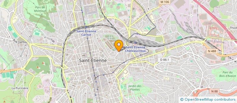 localisation de l'entreprise MONSIEUR ABDELRAOUF BALA  SAINT-ETIENNE