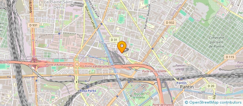 localisation de l'entreprise MONSIEUR ABDELRAZEK MOHAMED à AUBERVILLIERS