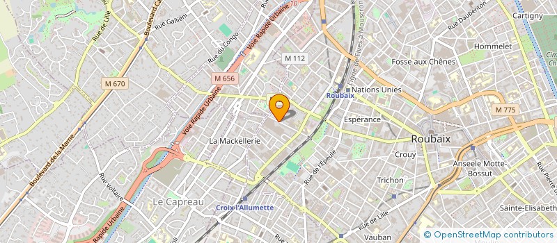 localisation de l'entreprise MONSIEUR ABDELRAZIK BEGDOUCHE  ROUBAIX