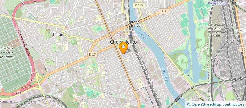 localisation de l'entreprise MONSIEUR ABDELSALEM MENNI  CHOISY-LE-ROI