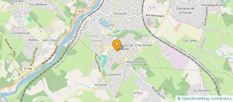 localisation de l'entreprise MONSIEUR ABDELTAHAR KOUCHA à CONDAT-SUR-VIENNE